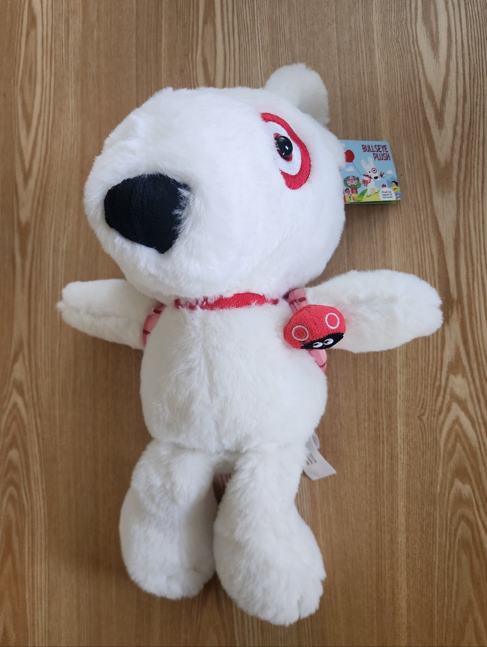 2023 Target Bullseye Dog Plush With Ladybug Backpack